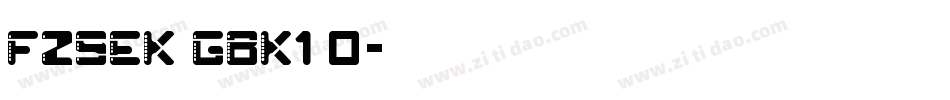 FZSEK GBK1 0字体转换